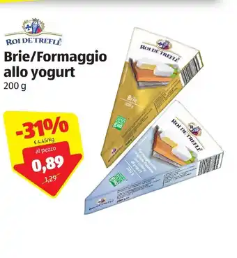 ALDI Roi de Trefle Brie/Formaggio allo yogurt 200g offerta