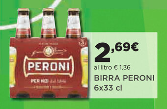 Coop Peroni Birra 6x33cl offerta