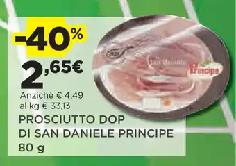 Coop Principe Prosciutto DOP Di San Daniele 80g offerta