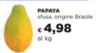 Coop Papaya offerta