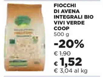 Coop Coop Fiocchi Di Avena Integrali Bio Vivi Verde 500g offerta