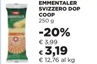 Coop Coop Emmentaler Svizzero DOP 250g offerta