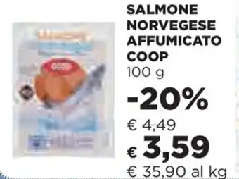 Coop Coop Salmone Norvegese Affumicato 100g offerta