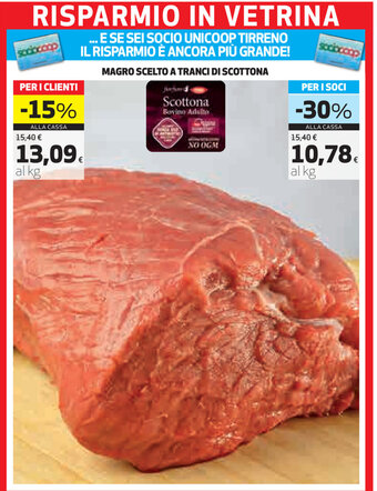 Coop Coop Magro Scelto A Tranci di Scottona offerta