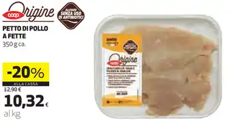 Coop Coop Petto di Pollo A Fette 350g offerta