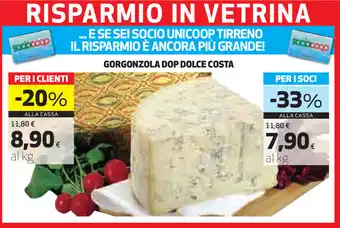 Coop Gorgonsola DOP Dolce Costa offerta