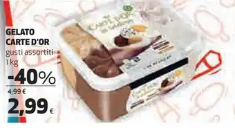 Coop Carte D'Or Gelato 1kg offerta