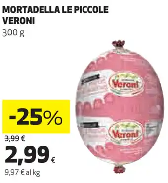 Coop Le Piccole Veroni Mortadella 300g offerta