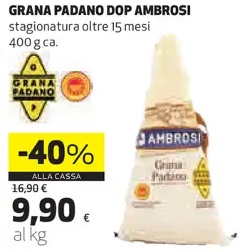 Coop Ambrosi Grana Padano DOP 400g offerta
