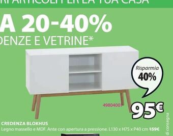 JYSK Credenza legno massello e mdf offerta