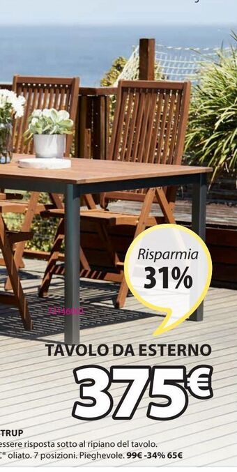 JYSK Tavolo da giardino offerta