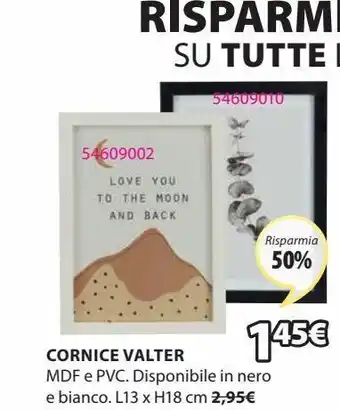 JYSK Cornice mdf e pvc offerta