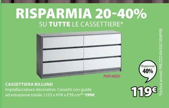 JYSK Cassettiera offerta