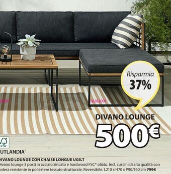 JYSK Divano lounge con chaise longue offerta