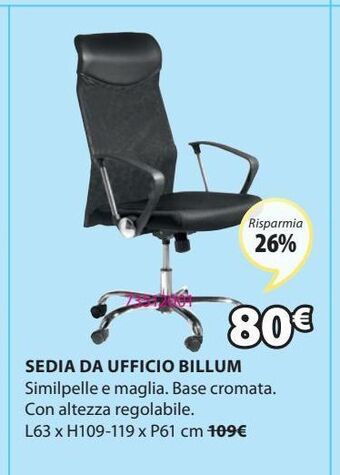 JYSK Sedia da ufficio offerta