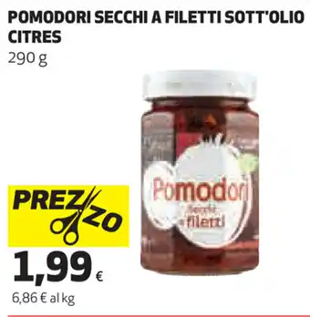 Coop Pomodori Secchi A Filetti Sott'Olio Citres 290g offerta
