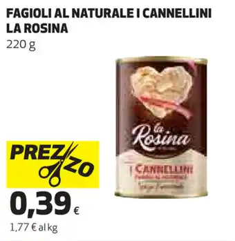 Coop La Rosina Fagioli Al Naturale l Cannellini 220g offerta