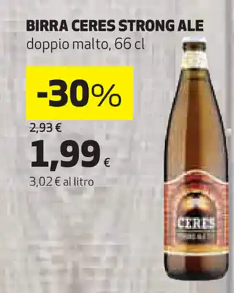 Coop Ceres Strong Ale Birra 66cl offerta