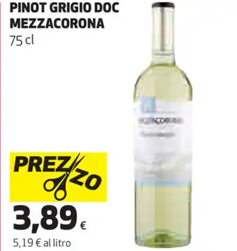 Coop Mezzacorona Pinot Grigio DOC 75cl offerta