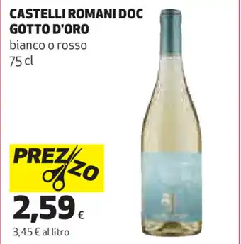 Coop Castelli Romani DOC Gotto D'Oro 75cl offerta