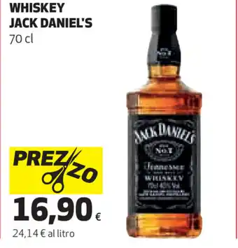 Coop Jack Daniels Whiskey 70cl offerta