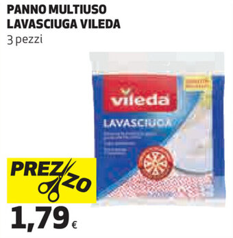 Coop Vileda Panno Multiuso Lavasciuga 3 pezzi offerta