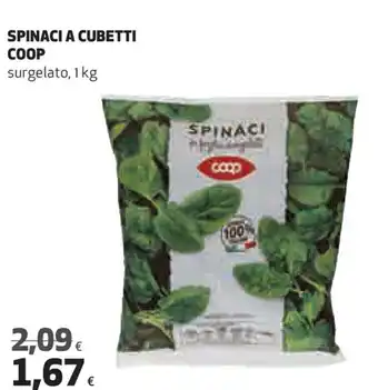 Coop Coop Spinaci A Cubetti 1kg offerta