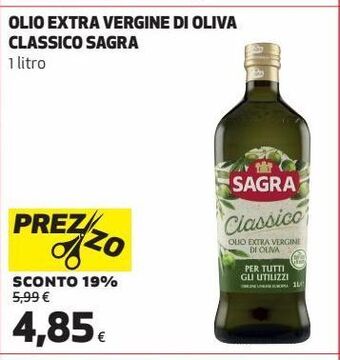 Coop Olio extra vergine di oliva classico sagra offerta