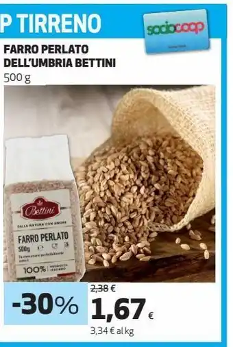 Coop Farro perlato dell'umbria bettini offerta