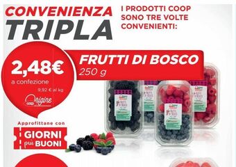 Coop Frutti di bosco offerta