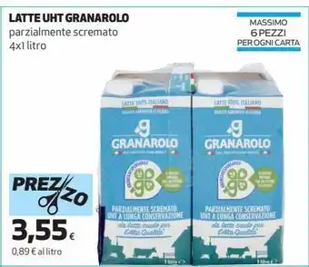 Coop Latte uht granarolo offerta