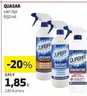Coop Detergente quasar offerta
