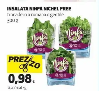 Coop Insalata ninfa nichel free offerta