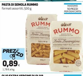 Coop Pasta di semola rummo offerta