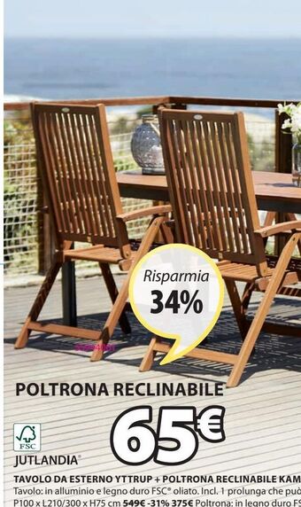 JYSK Poltrona reclinabile offerta