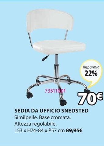 JYSK Sedia da ufficio offerta