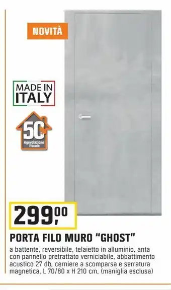 OBI Porta filo muro "ghost" offerta