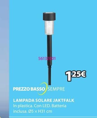 JYSK Lampada solare in plastica offerta