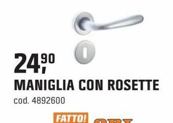 OBI Maniglia con rosette offerta