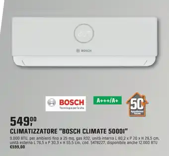 Climatizzatore "bosch climate 5000i"
