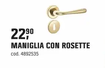 Maniglia con rosette