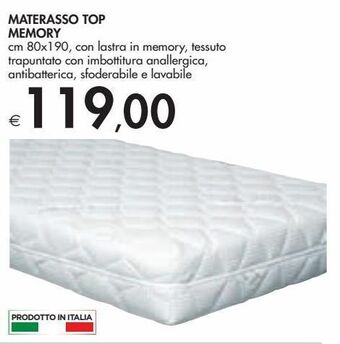 Bennet Materasso top memory offerta