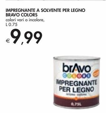 Bennet Impregnante a solvente per legno bravo colors offerta