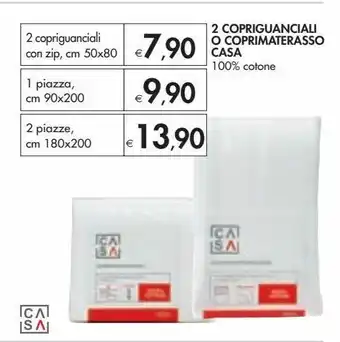 Bennet 2 copriguanciali o coprimaterasso casa offerta