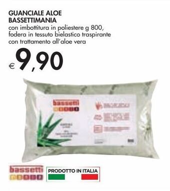 Bennet Guanciale aloe bassettimania offerta
