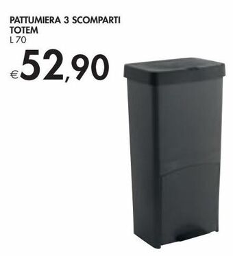 Bennet Pattumiera 3 scomparti totem offerta
