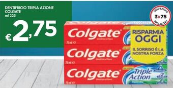 Bennet Dentifricio tripla azione colgate offerta