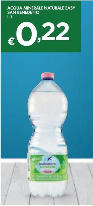 Bennet Acqua minerale naturale easy san benedetto offerta