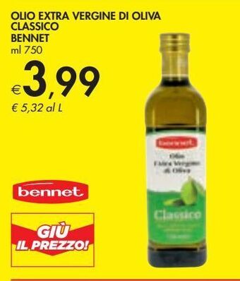 Bennet Olio extra vergine di oliva bennet offerta