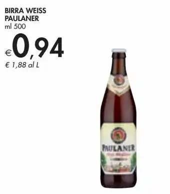Bennet Birra weiss paulaner offerta